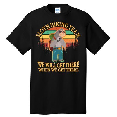 Sloth Hiking Team Tall T-Shirt