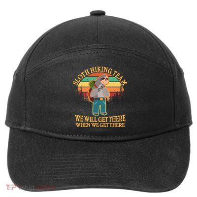 Sloth Hiking Team 7-Panel Snapback Hat