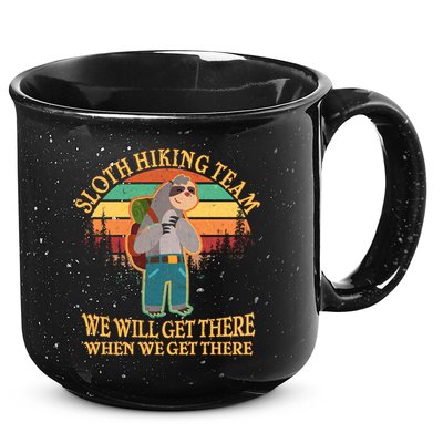 Sloth Hiking Team 15oz Campfire Ceramic Mug
