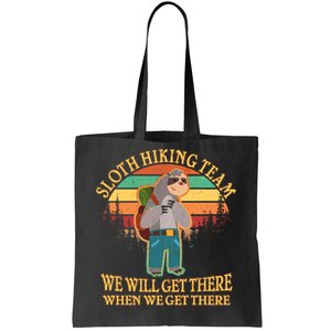 Sloth Hiking Team Tote Bag