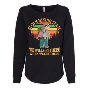 Sloth Hiking Team Womens California Wash Sweatshirt