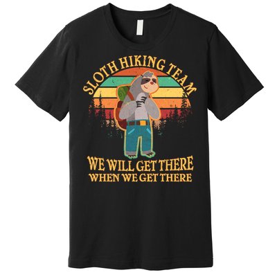 Sloth Hiking Team Premium T-Shirt