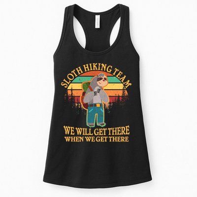 Sloth Hiking Team Womens Tank Top