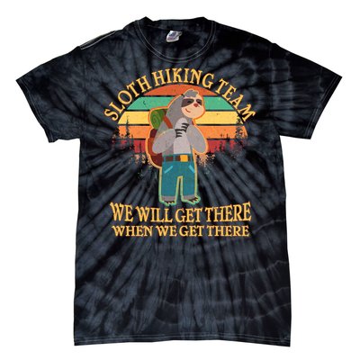 Sloth Hiking Team Tie-Dye T-Shirt