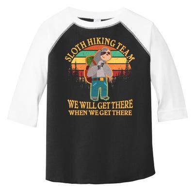 Sloth Hiking Team Toddler Fine Jersey T-Shirt