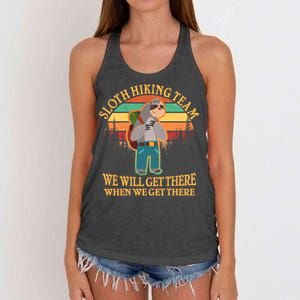 Sloth Hiking Team Women's Knotted Racerback Tank