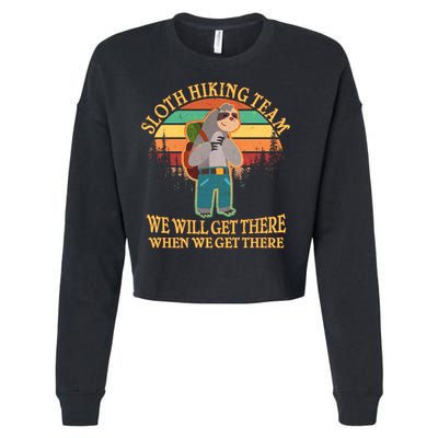 Sloth Hiking Team Cropped Pullover Crew