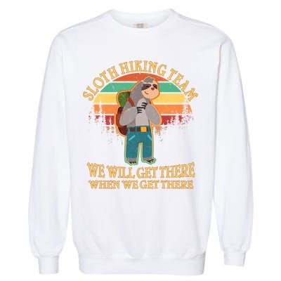 Sloth Hiking Team Garment-Dyed Sweatshirt