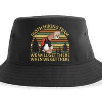 Sloth Hiking Team We Will Get There When We Get There Sustainable Bucket Hat