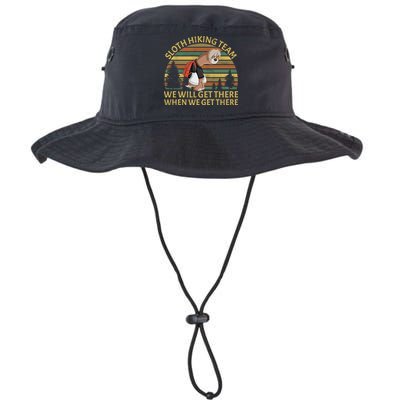 Sloth Hiking Team We Will Get There When We Get There Bucket Hat