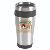 Sloth Hiking Team We Will Get There When We Get There 16oz Travel Tumbler