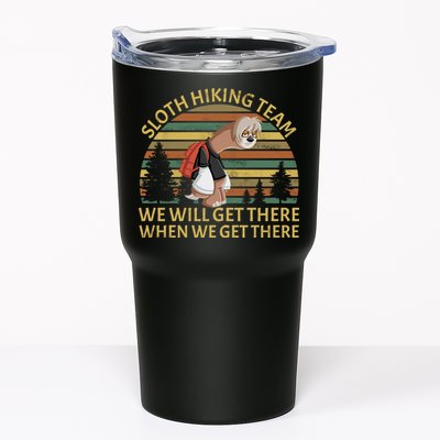 Sloth Hiking Team We Will Get There When We Get There Tumbler