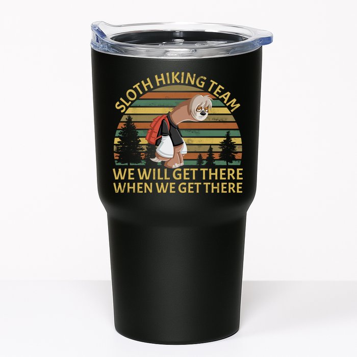 Sloth Hiking Team We Will Get There When We Get There Tumbler