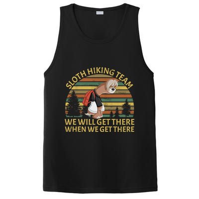 Sloth Hiking Team We Will Get There When We Get There PosiCharge Competitor Tank
