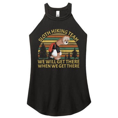 Sloth Hiking Team We Will Get There When We Get There Women's Perfect Tri Rocker Tank