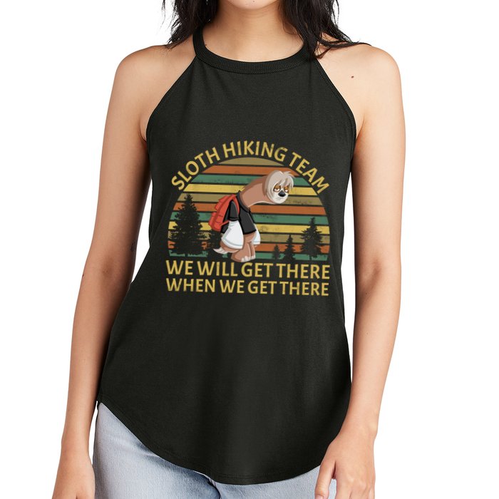 Sloth Hiking Team We Will Get There When We Get There Women's Perfect Tri Rocker Tank