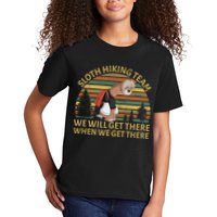 Sloth Hiking Team We Will Get There When We Get There Kids T-Shirt
