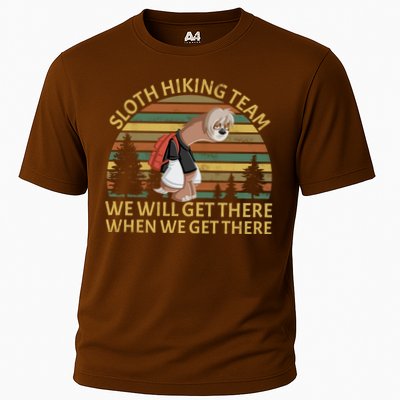 Sloth Hiking Team We Will Get There When We Get There Performance Shirt