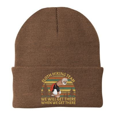 Sloth Hiking Team We Will Get There When We Get There Beanie