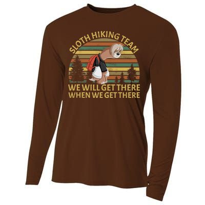 Sloth Hiking Team We Will Get There When We Get There Cooling Performance Long Sleeve Crew