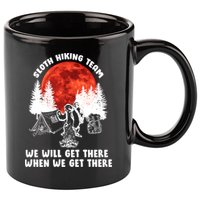 Sloth Hiking Team Will Get We There Funny Camping 11oz C Handle Ceramic Mug