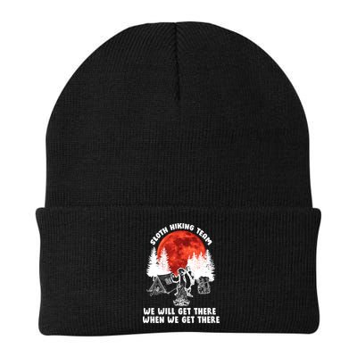 Sloth Hiking Team Will Get We There Funny Camping Beanie