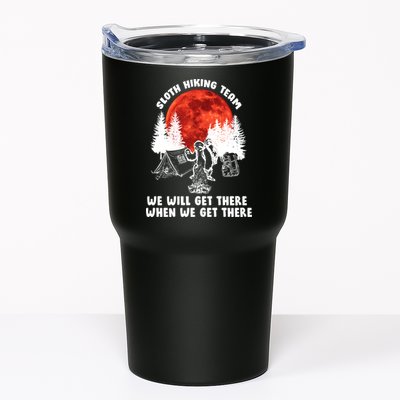Sloth Hiking Team Will Get We There Funny Camping Tumbler