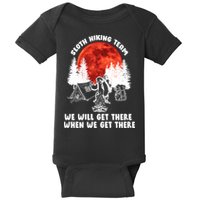 Sloth Hiking Team Will Get We There Funny Camping Baby Bodysuit