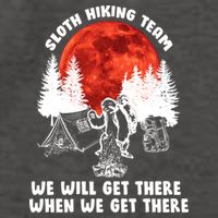 Sloth Hiking Team Will Get We There Funny Camping Vector Backpack