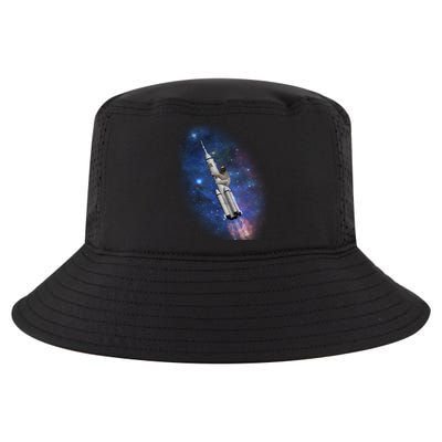 Sloth In Space Rocket ship Cool Comfort Performance Bucket Hat