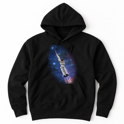 Sloth In Space Rocket ship Hoodie