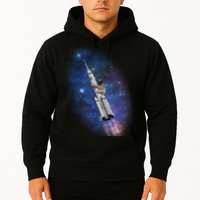 Sloth In Space Rocket ship Hoodie