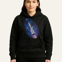 Sloth In Space Rocket ship Hoodie