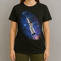 Sloth In Space Rocket ship T-Shirt