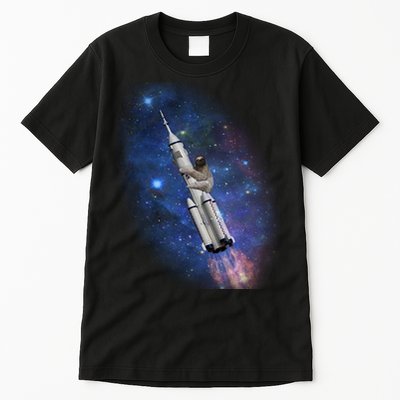 Sloth In Space Rocket ship Tall T-Shirt