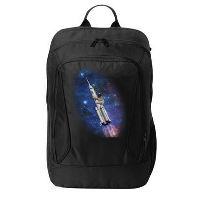 Sloth In Space Rocket ship City Backpack