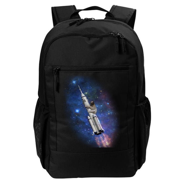 Sloth In Space Rocket ship Daily Commute Backpack