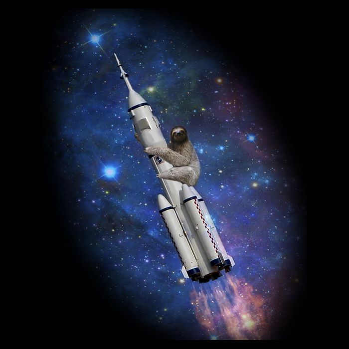 Sloth In Space Rocket ship Daily Commute Backpack