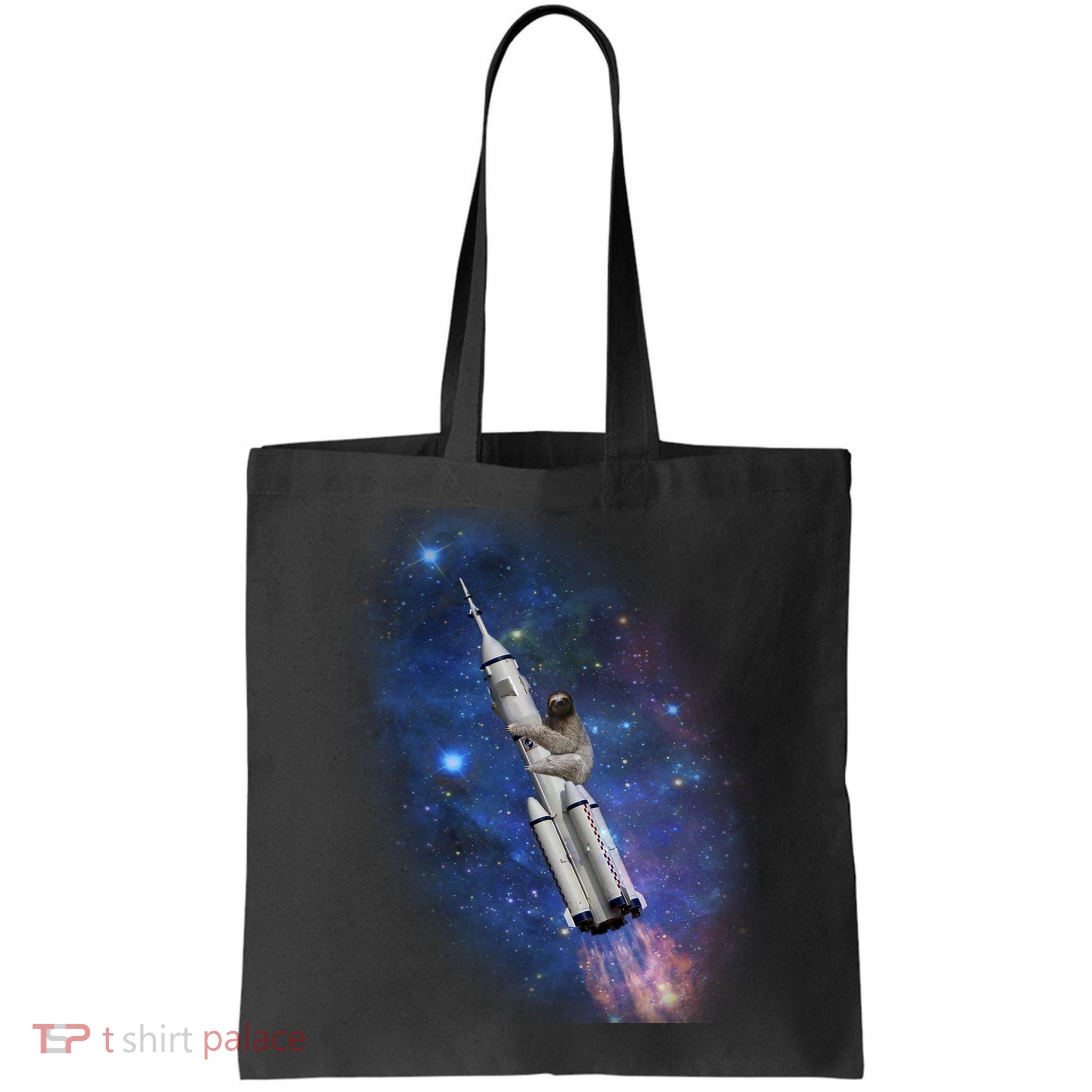 Sloth In Space Rocket ship Bag
