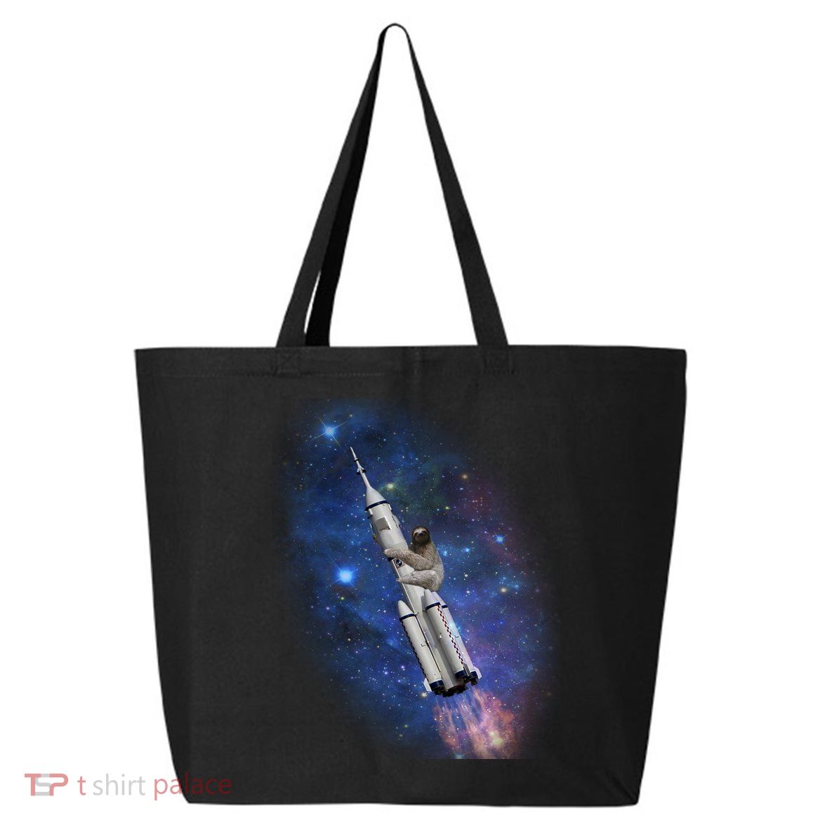 Sloth In Space Rocket ship 25L Jumbo Tote