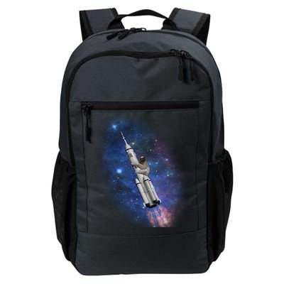 Sloth In Space Rocket ship Daily Commute Backpack