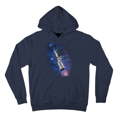 Sloth In Space Rocket ship Hoodie