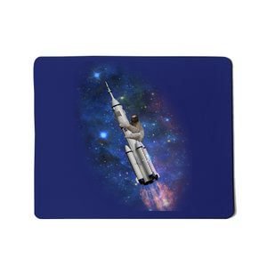 Sloth In Space Rocket ship Mousepad