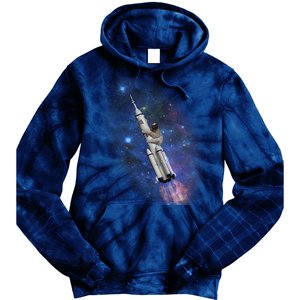 Sloth In Space Rocket ship Tie Dye Hoodie