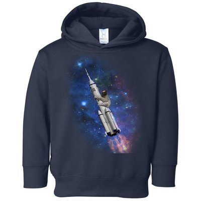 Sloth In Space Rocket ship Toddler Hoodie