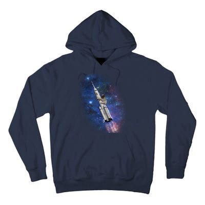 Sloth In Space Rocket ship Tall Hoodie