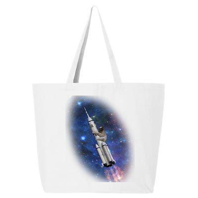 Sloth In Space Rocket ship 25L Jumbo Tote