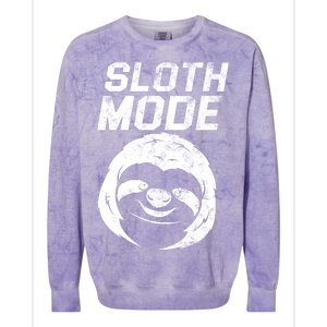 Sloth Mode Colorblast Crewneck Sweatshirt