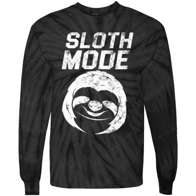 Sloth Mode Tie-Dye Long Sleeve Shirt