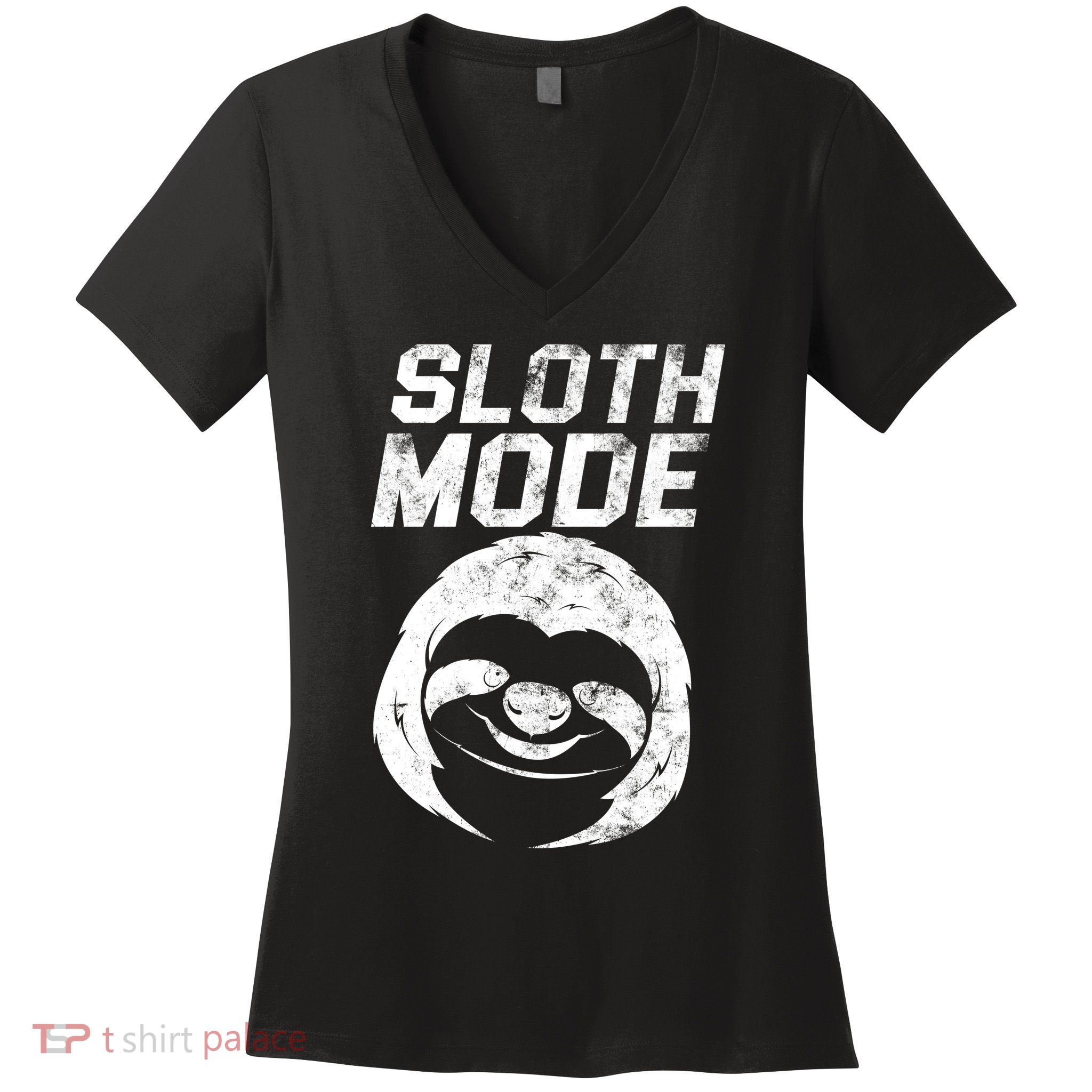 Sloth Mode Women's V-Neck T-Shirt